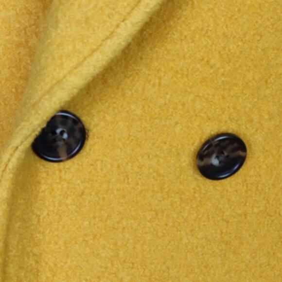 J. Crew Daphne Topcoat in Italian Boiled Wool in Yellow Color Size 12 Coat - Picture 12 of 16